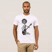 Grijze gitarist t-shirt (Voorkant volledig)