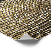 Grijze Glam Sequins Chic Poster Banner (Hoek)