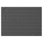 Grijze glanzende harten schattig romantisch patroo tafelkleed (Voorkant (Horizontaal))