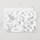 Grijze glas en bloemen RSVP kaartje (Achterkant)