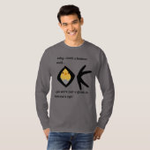 Grijze 'Gleam in Eye' T-shirt (Voorkant volledig)