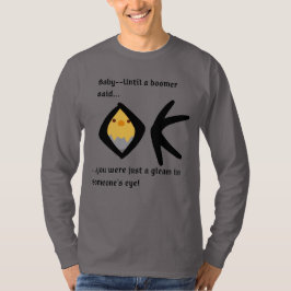 Grijze 'Gleam in Eye' T-shirt