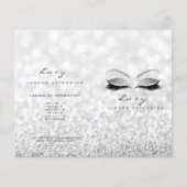 Grijze Glitter Make-up Oog Wimper Prijzen Folder G (Voorkant)