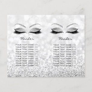 Grijze Glitter Make-up Oog Wimper Prijzen Folder G