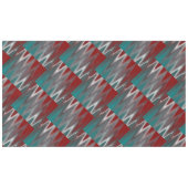 Grijze golven op blauwgroen met vuurwapens tafelkleed (Voorkant (Horizontaal))