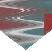 Grijze golven op blauwgroen met vuurwapens tafelkleed (Gekanteld)