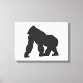 Grijze gorilla canvas afdruk (Voorkant)