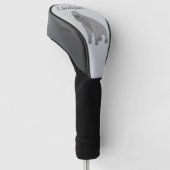 Grijze Gorilla Design Golfheadcover (Schuin)