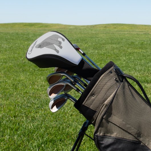 Grijze Gorilla Design Golfheadcover (Insitu)