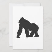 Grijze gorilla kaart (Achterkant)