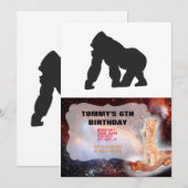 Grijze gorilla kaart (Voorkant / Achterkant)