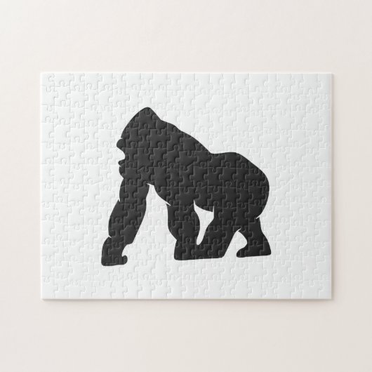Grijze gorilla legpuzzel (Horizontaal)