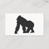Grijze gorilla visitekaartje (Achterkant)