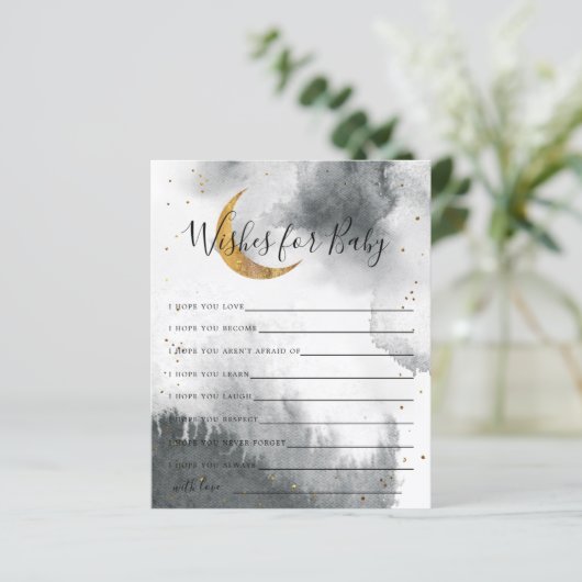 Grijze gouden maan en sterretjes Verlangt voor Bab (Staand voorkant)