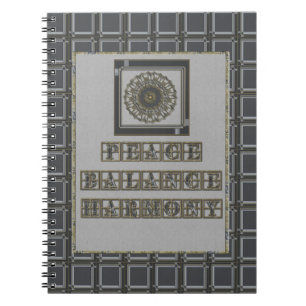 Grijze Gouden Mandala Notitieboek
