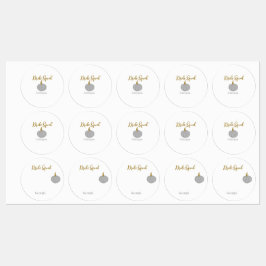 Grijze gouden pompoen herfst bride squad modern labels
