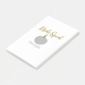 Grijze gouden pompoen herfst bride squad modern post-it® notes (Schuin)