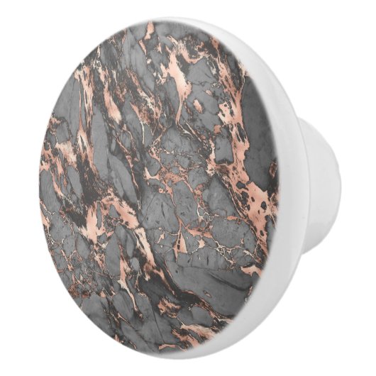 Grijze gouden roos, gemarmerd modern design keramische knop (Rechts)