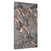 Grijze gouden roos, gemarmerd modern design klembord (Rechts)