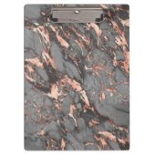 Grijze gouden roos, gemarmerd modern design klembord (Voorkant)