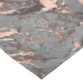 Grijze gouden roos, gemarmerd modern design tafelkleed (Gekanteld)