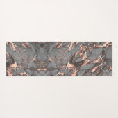 Grijze gouden roos, gemarmerd modern design yogamat (Achterkant (horizontaal))