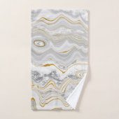 Grijze goudhanddoek BATHROOM TOWEL SET Bad Handdoek (Handdoek)