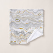 Grijze goudhanddoek BATHROOM TOWEL SET Bad Handdoek (Wasdoekje)