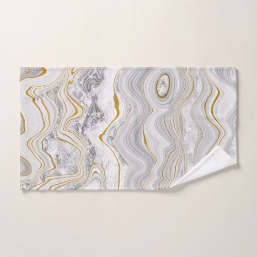 Grijze goudhanddoek BATHROOM TOWEL SET Bad Handdoek (Handdoek)