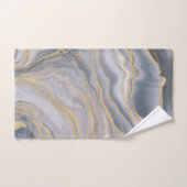 Grijze goudvocht Vloeibaar schilderen Bad Handdoek (Handdoek)