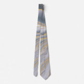 Grijze goudvocht Vloeibaar schilderen Stropdas (Achterkant)