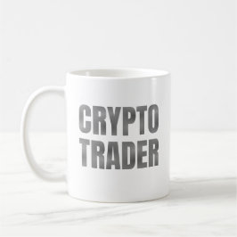 Grijze Gradiënt Crypto Trader Koffiemok