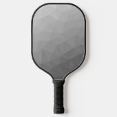 Grijze Gradiënt Geometrisch Gaas Patroon Pickleball Paddle (Voorkant)