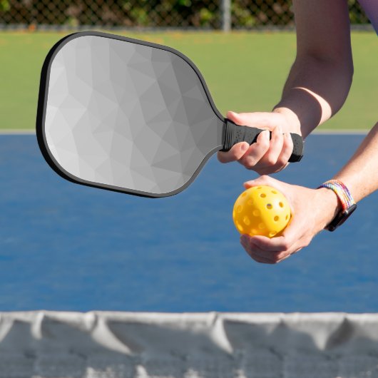 Grijze Gradiënt Geometrisch Gaas Patroon Pickleball Paddle (Insitu)