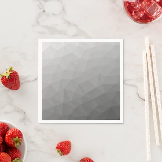Grijze Gradiënt Geometrisch Gaas Patroon Servet (Insitu)