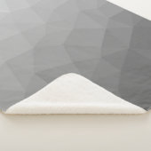 Grijze Gradiënt Geometrisch Gaas Patroon Sherpa Deken (3/4)