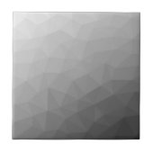 Grijze Gradiënt Geometrisch Gaas Patroon Tegeltje (Voorkant)
