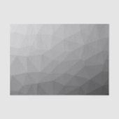Grijze Gradiënt Geometrisch Gaas Patroon Tissuepapier (Voorkant)