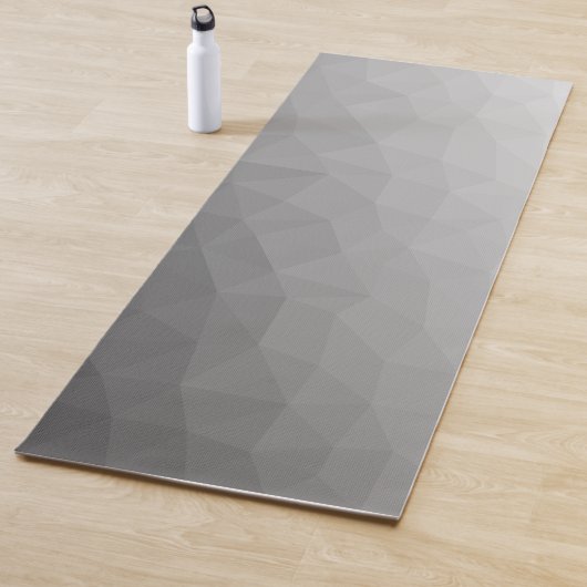 Grijze Gradiënt Geometrisch Gaas Patroon Yogamat (In situ)
