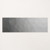 Grijze gradiënt Geometrische maaspatronen Monogram Yogamat (Achterkant (horizontaal))