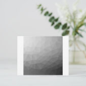 Grijze gradiënt Geometrische maaspatroon Briefkaart (Staand voorkant)