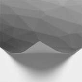 Grijze gradiënt Geometrische maaspatroon Cadeaupapier (Hoek)
