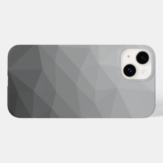 Grijze gradiënt Geometrische maaspatroon Case-Mate iPhone Case (Achterkant (horizontaal))
