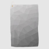 Grijze gradiënt Geometrische maaspatroon Golfhanddoek (Voorkant)
