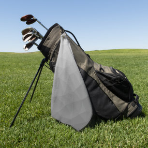 Grijze gradiënt Geometrische maaspatroon Golfhanddoek