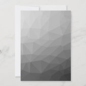 Grijze gradiënt Geometrische maaspatroon Kaart (Achterkant)
