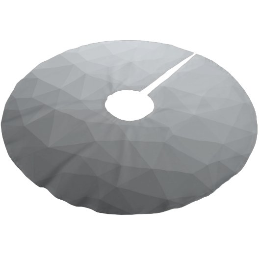 Grijze gradiënt Geometrische maaspatroon Kerstboom Rok (Gekanteld)