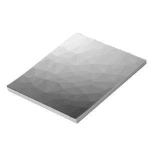 Grijze gradiënt Geometrische maaspatroon Notitieblok