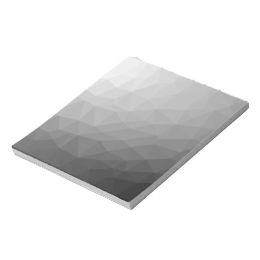 Grijze gradiënt Geometrische maaspatroon Notitieblok (Linkerzijde)
