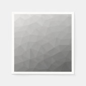 Grijze gradiënt Geometrische maaspatroon Servet (Voorkant)